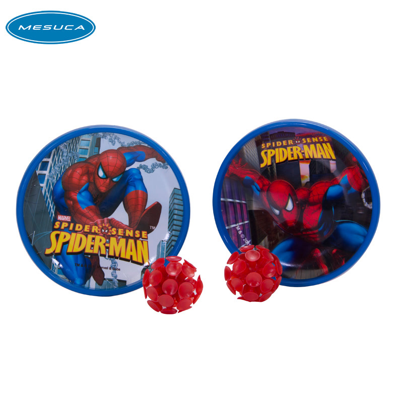 麦斯卡蜘蛛侠系列吸盘球抛接球宝宝吸盘玩具球粘粘球小孩运动