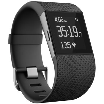Fitbit Surge 智能乐活手环 GPS全球定位 心率实时检测 多项运动模式 智能手表 黑色S