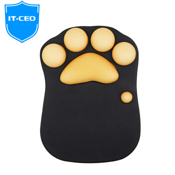 IT-CEO X4SB-31 可爱猫爪护腕硅胶鼠标垫护腕鼠标垫 礼品创意 黑色