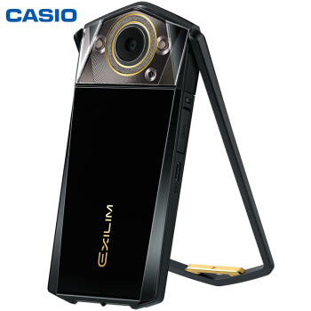 卡西欧（CASIO）EX-TR750 数码相机（3.5英寸大屏、双LED灯，天使之眼）美颜自拍神器 静谧黑