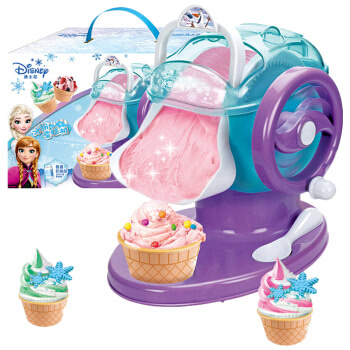 迪士尼玩具 冰雪奇缘雪糕机 果冰纷系列家用冰激凌机DIY过家家玩具DS-2119