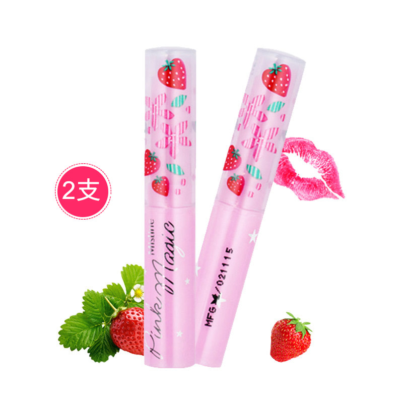 【Dior变色平价款】 泰国Mistine小草莓唇膏2支保湿滋润变色