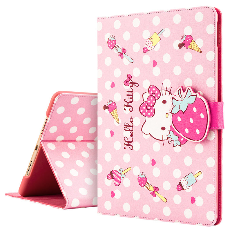 Hello Kitty 苹果ipad Pro10.5保护套/壳卡通防摔支架搭扣皮套